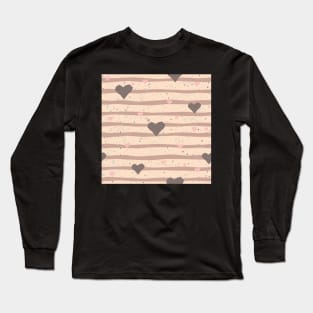 Heart Pattern Long Sleeve T-Shirt